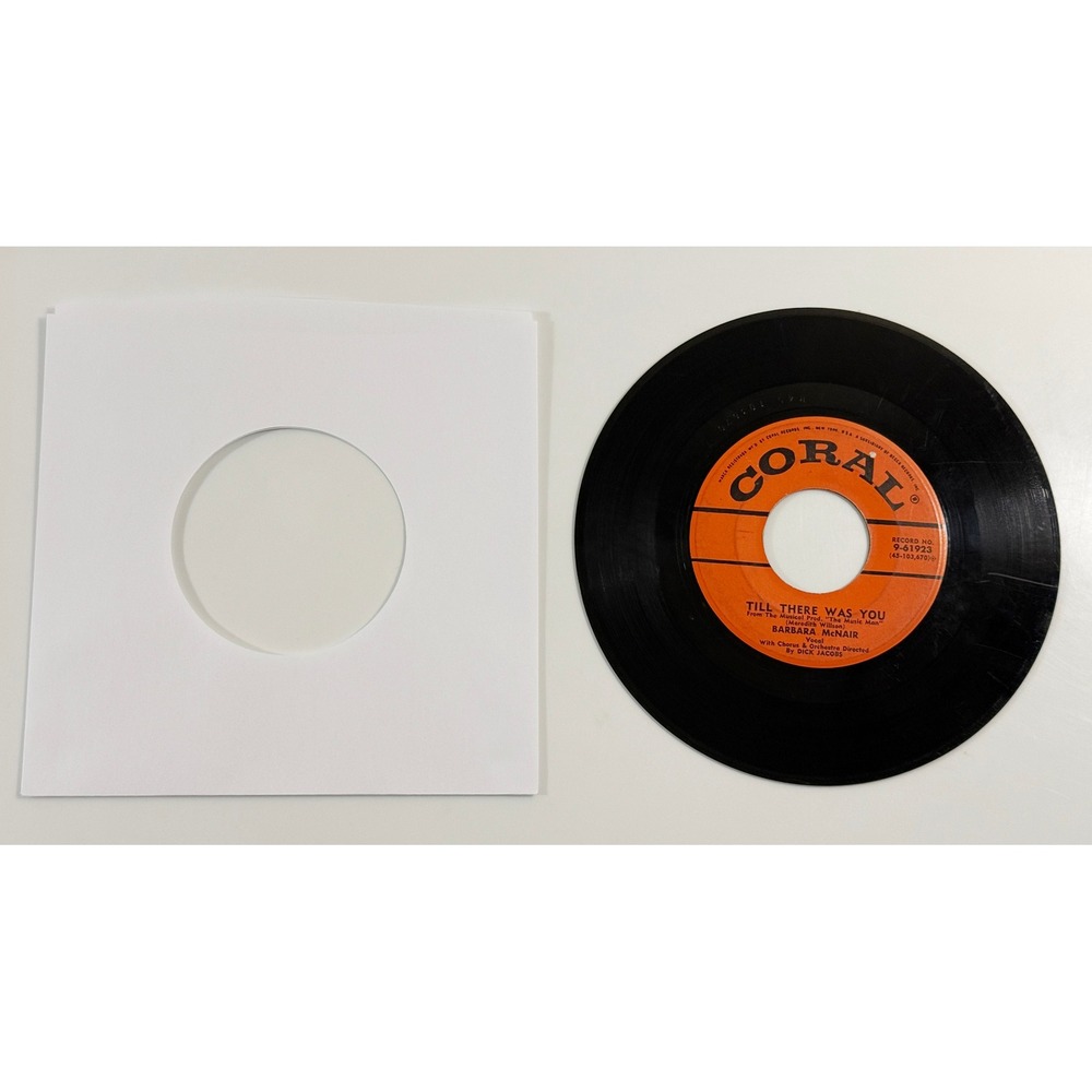 Coral Vinyl Record 7"Barbara McNair Till There Was You Good 45 RPM 9-61923